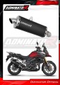 exhaust muffler DOMINATOR P7 BLACK fits the motorcycle Suzuki DL 1000 V Strom 2017   2020