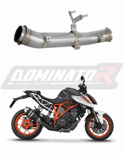 decat mid muffler DOMINATOR Mid Pipe fits the motorcycle 1290 SUPER DUKE R 2017   2019 2