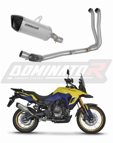 teljes kipufogórendszer DOMINATOR Full System Titán HP6 kipufogódobbal a Suzuki V-Strom 800 SE / DE 2023 - 2024 motorkerékpárhoz