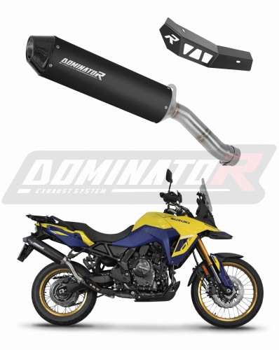 exhaust muffler DOMINATOR MX2 BLACK fits the motorcycle Suzuki V Strom 800 SE / DE 2023   2024 5