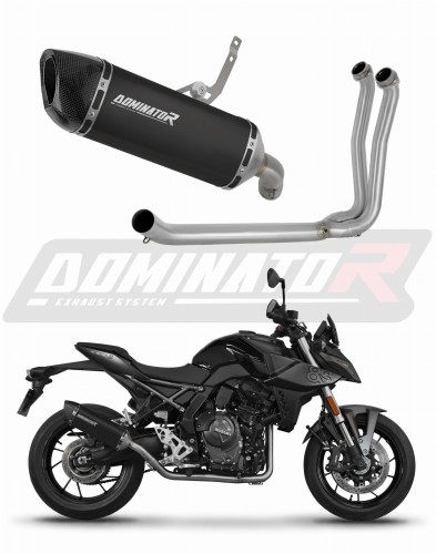 complete exhaust system with muffler DOMINATOR Full System HP6 BLACK fits the motorcycle Suzuki GSX 8S / 8R 2022   2024 6