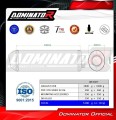 exhaust muffler DOMINATOR OVR fits the motorcycle Honda VTR 1000F Firestorm 2002   2006 3
