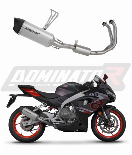 DOMINATOR komplett kipufogó rendszer HP6 titán dobbal, Aprilia RS 457 2024 - 2026 motorkerékpárhoz