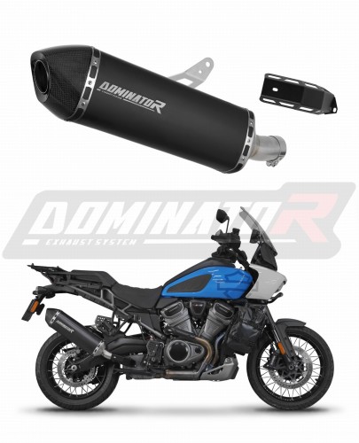 DOMINATOR HP7 FEKETE kipufogó hangtompító a Harley Davidson PAN AMERICA 1250 2021 - 2024 motorkerékpárhoz 6