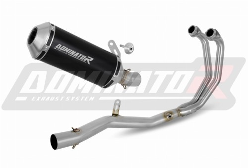 complete exhaust system with muffler DOMINATOR Full System OV G2 BLACK fits the motorcycle Yamaha MT 03 2020   2023 2