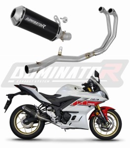 Yamaha YZF-R3 2019 - 2024 Komplett kipufogórendszer OV BLACK Hangtompító + dB killer medium