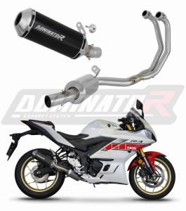 Yamaha YZF-R3 2019 - 2024 Teljes rendszer EX Leömlő Kipufogó Hangtompító OV G2 FEKETE + közepes dB killer