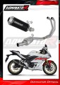 komplett DOMINATOR kipufogórendszer OV G2 FEKETE hangtompítóval, amely illeszkedik a Yamaha YZF-R3 2019 - 2024 motorkerékpárhoz 3