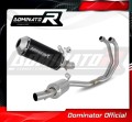 complete exhaust system with muffler DOMINATOR Full System OV G2 BLACK fits the motorcycle Yamaha YZF R3 2019   2024 4