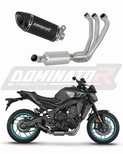 DOMINATOR Full System HP8 FEKETE teljes kipufogórendszer dobbal Yamaha MT-09 2024 motorkerékpárhoz