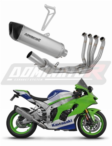 teljes kipufogórendszer DOMINATOR HP6 titán hangtompítóval, amely illeszkedik a Kawasaki ZX10R / RR 2021 - 2025 motorkerékpárhoz