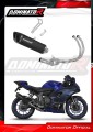 DOMINATOR RACE Full System HP6 FEKETE komplett kipufogórendszer dobbal, amely illeszkedik a Yamaha YZF R7 2021 - 2024 motorkerékpárhoz 2