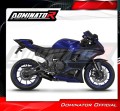complete exhaust system with muffler DOMINATOR Full System HP8 BLACK fits the motorcycle Yamaha YZF R7 2021   2024 4