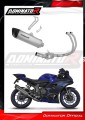 complete exhaust system with muffler DOMINATOR RACE Full System titanium HP6 fits the motorcycle Yamaha YZF R7 2021   2024 3