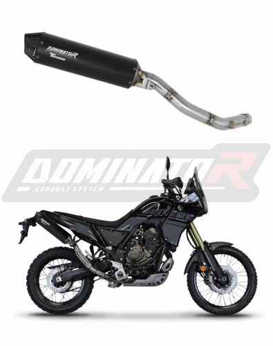 DOMINATOR MX2 FEKETE kipufogó hangtompító, amely illeszkedik a Yamaha Tenere 700 2021 - 2024 motorkerékpárhoz