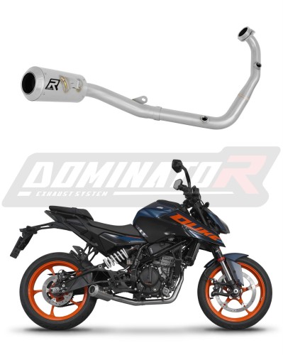 complete exhaust system with muffler DOMINATOR Full System GPS fits the motorcycle KTM 125 Duke 2024