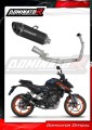 teljes kipufogórendszer DOMINATOR Full System HP8 FEKETE dobbal, KTM 125 Duke 2024 motorkerékpárhoz 2