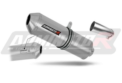 exhaust muffler DOMINATOR homologated road legal OVR fits the motorcycle Kawasaki ZX10R 2011   2015