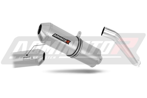 exhaust muffler DOMINATOR homologated road legal OVR fits the motorcycle Kawasaki ZX6R 636 2003   2004