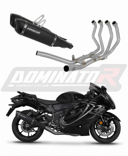 teljes DOMINATOR Full System HP6 FEKETE kipufogórendszer Suzuki GSX 1300 R Hayabusa 2021 - 2024 motorkerékpárhoz