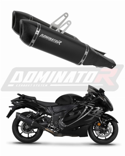 DOMINATOR HP6 FEKETE kipufogó dob, amely illeszkedik a Suzuki GSX 1300 R Hayabusa 2021 - 2026 motorkerékpárhoz 6