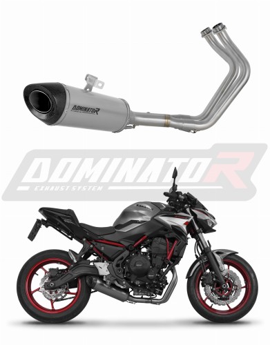 kompletny układ wydechowy z tłumikiem DOMINATOR Full System Tytanowy HP8 pasujący do motocykla Kawasaki Ninja 650 2023 - 2026