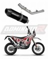exhaust muffler DOMINATOR MX2 BLACK fits the motorcycle Kove 450 RALLY 2023   2025