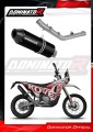 exhaust muffler DOMINATOR MX2 BLACK fits the motorcycle Kove 450 RALLY 2023   2025 2