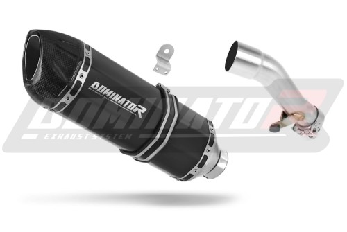 exhaust muffler DOMINATOR HP1 BLACK fits the motorcycle Honda NC 700 / 750 X 2012   2020