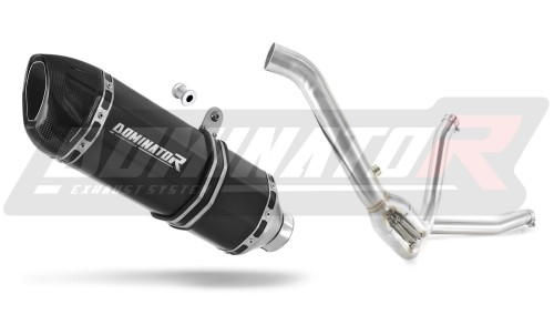 exhaust muffler DOMINATOR HP1 BLACK fits the motorcycle Suzuki DL 650 V Strom 2007   2011