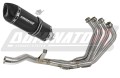 complete exhaust system with muffler DOMINATOR Full System HP1 BLACK fits the motorcycle Yamaha XJ 6N / S / F 2009   2016