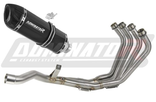 komplett kipufogórendszer DOMINATOR Full System HP1 FEKETE dobbal a Yamaha XJ 6N / S / F 2009 - 2016 motorkerékpárhoz