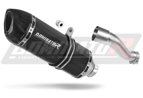 exhaust muffler DOMINATOR HP1 BLACK fits the motorcycle Honda CB 500 F 2016   2019