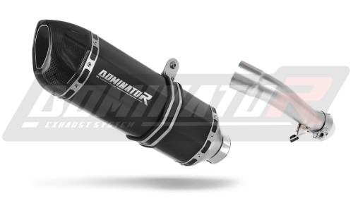 exhaust muffler DOMINATOR HP1 BLACK fits the motorcycle Honda CB 500 X 2013   2016