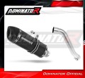 exhaust muffler DOMINATOR HP1 BLACK fits the motorcycle Honda XL 650 V TRANSALP 2001   2007 2