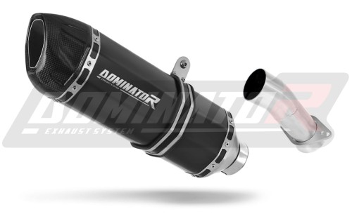 exhaust muffler DOMINATOR HP1 BLACK fits the motorcycle Honda VFR 750 1990   1992