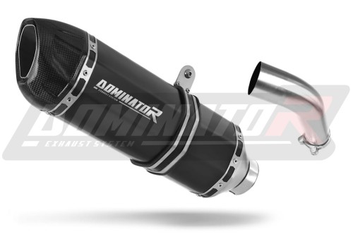 exhaust muffler DOMINATOR HP1 BLACK fits the motorcycle Honda VFR 800 F 2014   2019 2