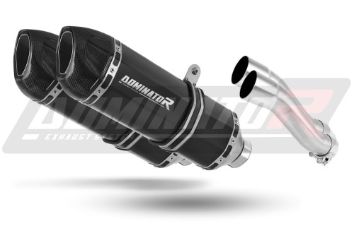 DOMINATOR HP1 FEKETE kipufogó dob a Kawasaki GPZ 500 1987 - 2003 motorkerékpárhoz