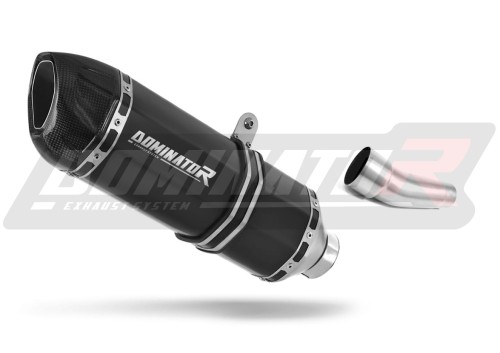 DOMINATOR HP1 FEKETE kipufogó dob, amely illeszkedik a Kawasaki ZX6R 636 2009 - 2016 motorkerékpárhoz
