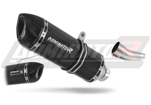 DOMINATOR Homologált HP1 FEKETE kipufogó dob a Kawasaki ZX6R 636 2009 - 2016 motorkerékpárhoz