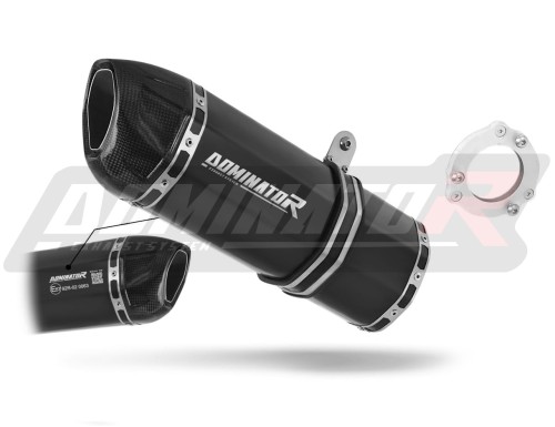 exhaust muffler DOMINATOR homologated road legal HP1 BLACK fits the motorcycle Kawasaki ZX9R 1994   2002