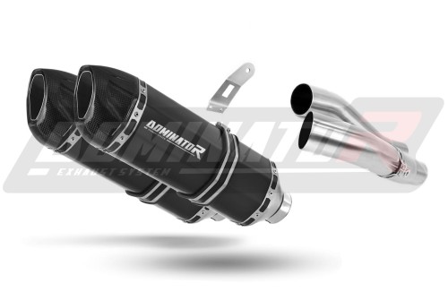DOMINATOR HP1 FEKETE kipufogó dob Kawasaki Z1000SX 2010 - 2013 motorkerékpárhoz
