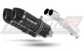 DOMINATOR HP1 FEKETE kipufogódob, amely illeszkedik a Kawasaki ZZR 1400 2006 - 2011 motorkerékpárhoz