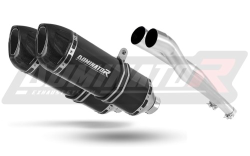 DOMINATOR HP1 FEKETE kipufogódob, amely illeszkedik a Kawasaki ZZR 1400 2006 - 2011 motorkerékpárhoz