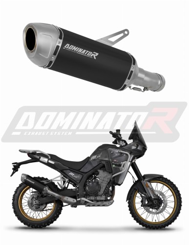 DOMINATOR S6 FEKETE kipufogó dob a Kove 800 X Pro Adventure 2023 - 2026 motorkerékpárhoz