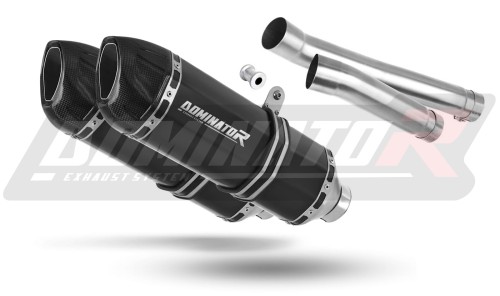 exhaust muffler DOMINATOR HP1 BLACK fits the motorcycle MuZ MZ 1000 S 2004   2007