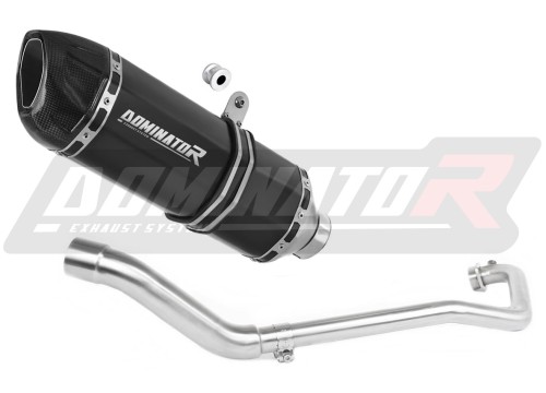 teljes kipufogórendszer DOMINATOR Full System HP1 FEKETE dobbal, Suzuki GSX R 125 2017 - 2019 motorkerékpárhoz