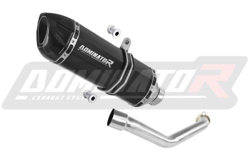 exhaust muffler DOMINATOR HP1 BLACK fits the motorcycle Suzuki BURGMAN 400 2003   2006