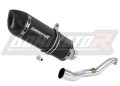 exhaust muffler DOMINATOR HP1 BLACK fits the motorcycle Suzuki BURGMAN 400 2007   2016