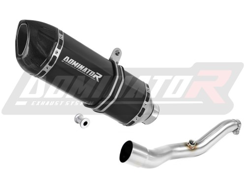 exhaust muffler DOMINATOR HP1 BLACK fits the motorcycle Suzuki BURGMAN 400 2007   2016